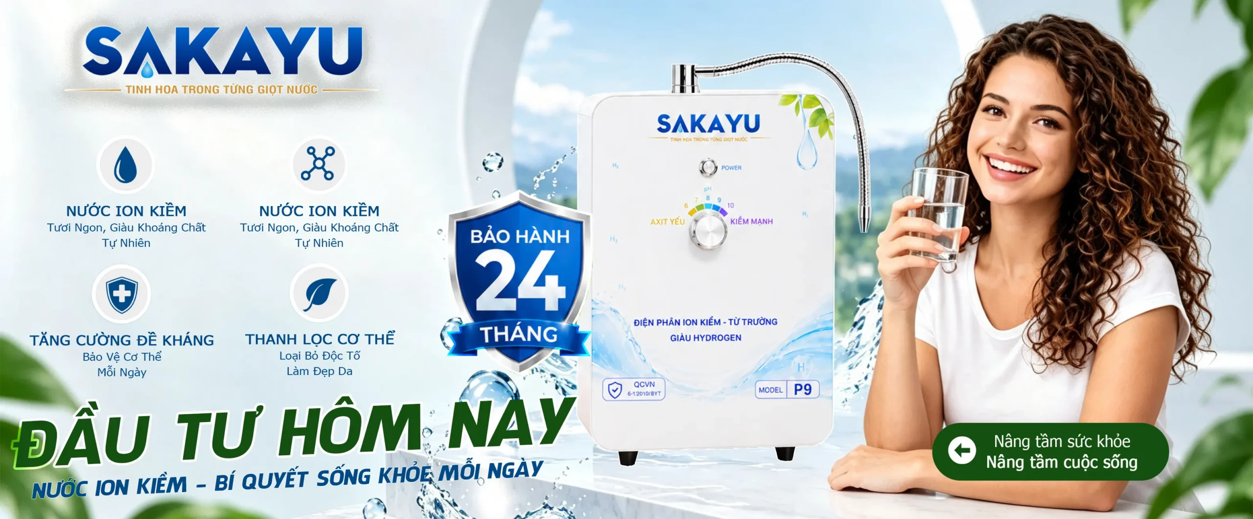 Lợi Ích Đỉnh Cao Khi Sử Dụng Máy Điện Phân Ion Kiềm SAKAYU P9