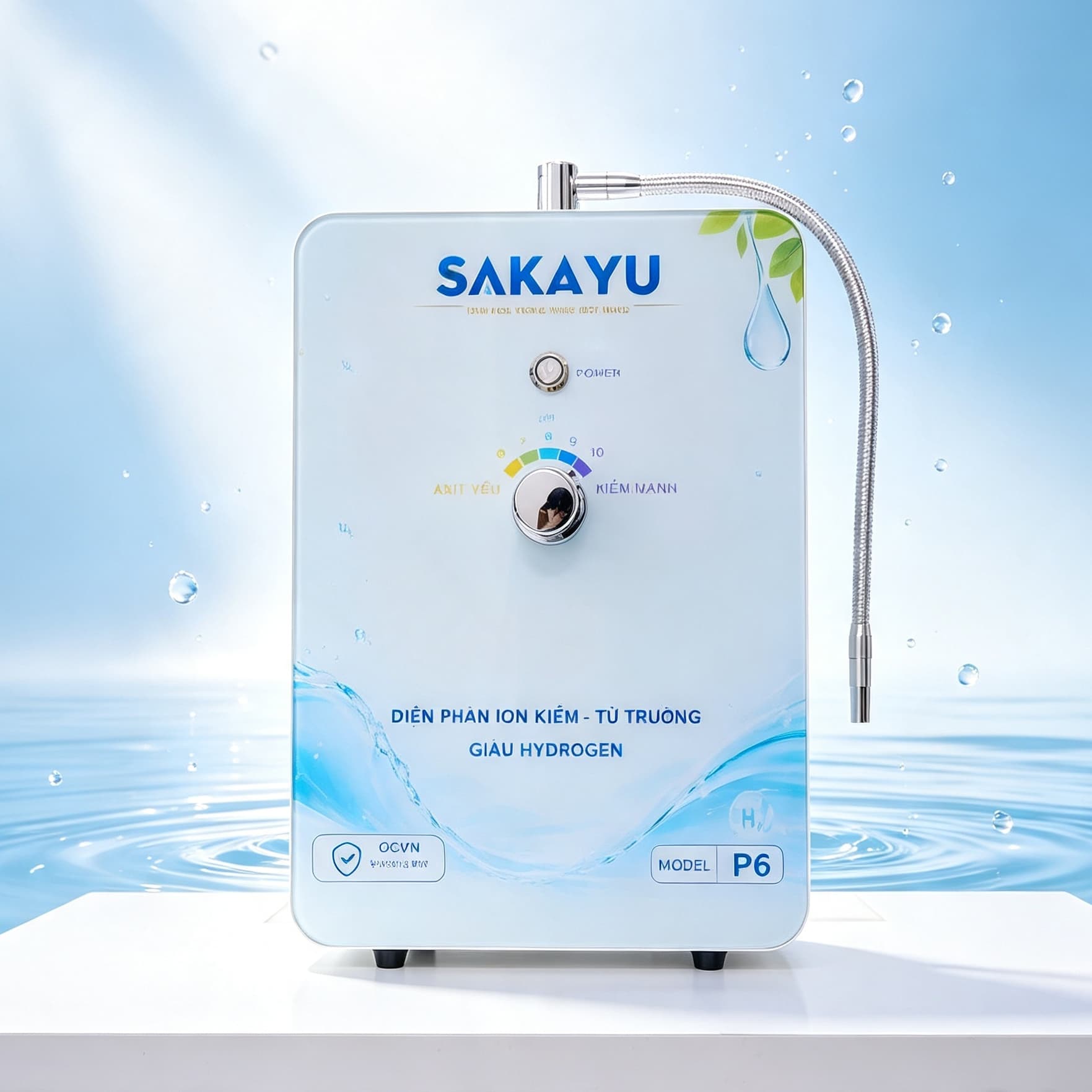 Máy Lọc Nước SAKAYU P6 — Lọc Đa Cấp, Kháng Khuẩn Ag+, Không Thải Nước, Tiết Kiệm Điện